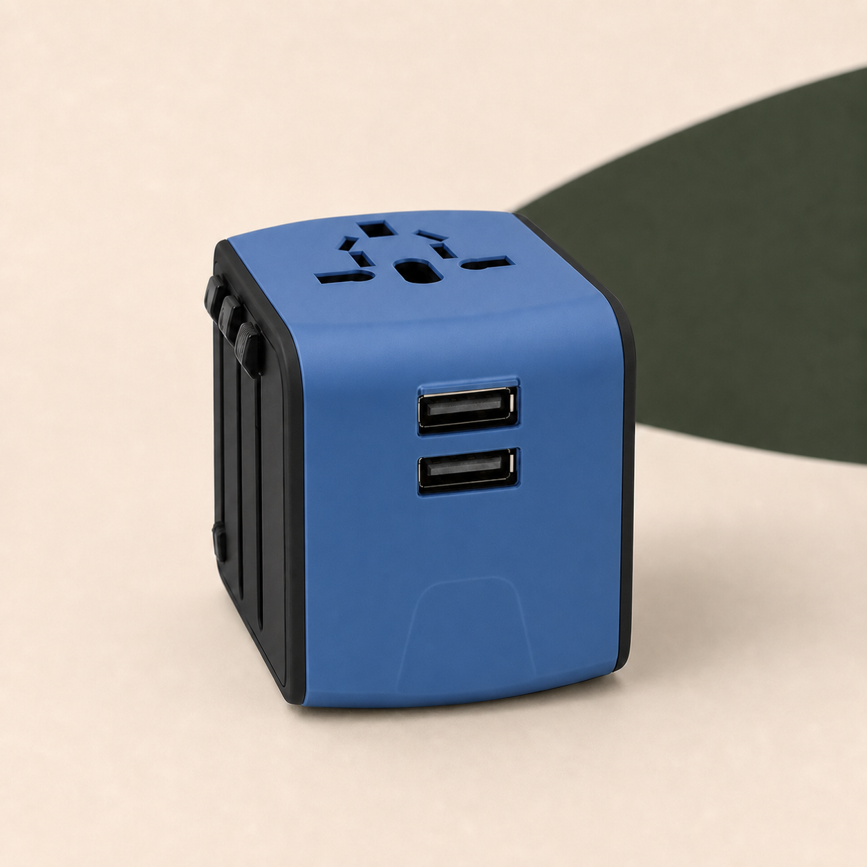 Universele reisstekker met dubbele USB-poort