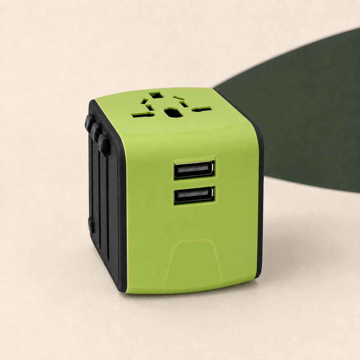 Universele reisstekker met dubbele USB-poort