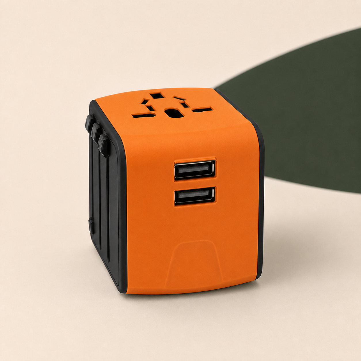 Universele reisstekker met dubbele USB-poort
