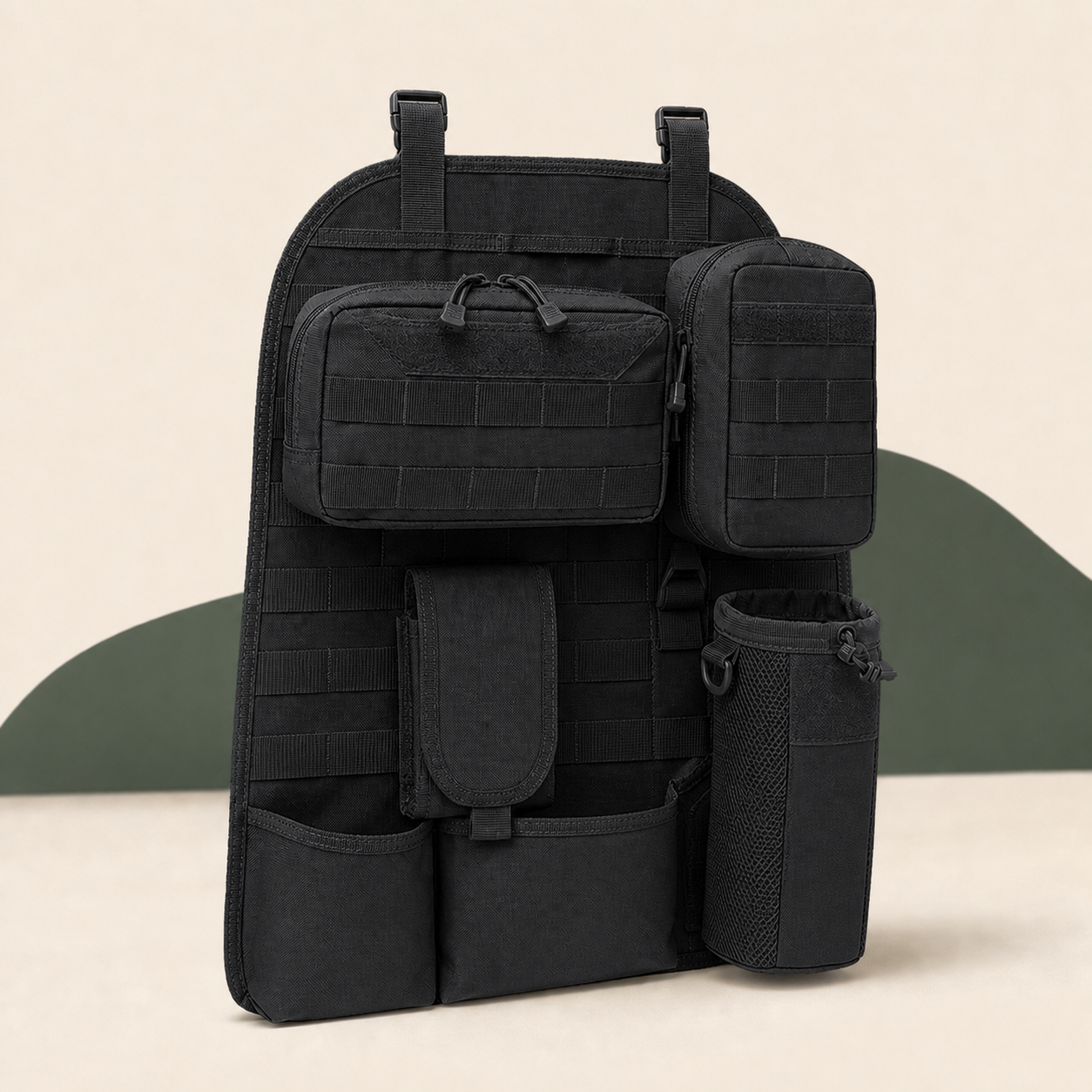 Modulaire autostoel-organizer met extra vakken